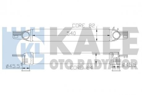 Интеркулер Citroen Nemo (09-) OTO RADYATOR KALE 344300