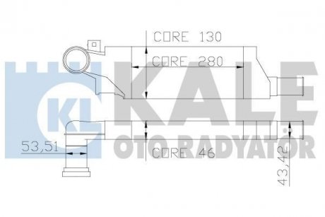 Інтеркулер Combo Tour,Corsa C 1.3/1.7CDTI KALE 346200