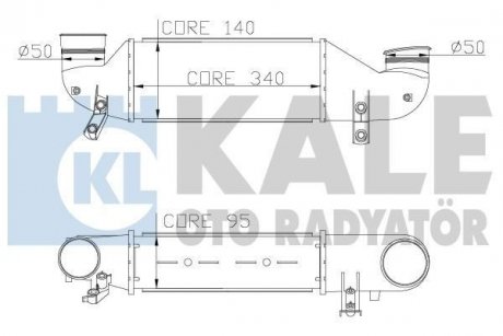 Інтеркулер Fiesta IV,Focus 1.8D/TDCi 95- KALE 346500