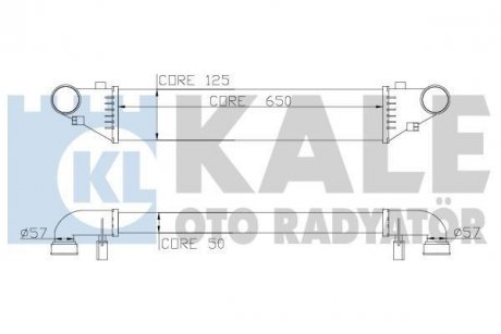 Інтеркулер W203 2.0/2.7CDI KALE 347500