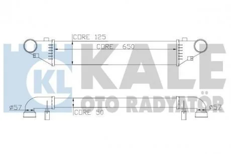Фото інтеркулер W203 2.0/2.7CDI KALE 347500 Інтеркулер W203 2.0/2.7CDI KALE 347500