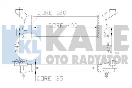 Інтеркулер W168,Vaneo 1.6/1.9 01- KALE 347900