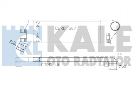 Інтеркулер Grand Scenic II,Megane II 1.5/1.9dCi 03- KALE 348300