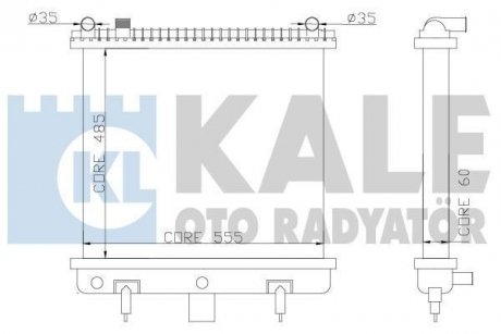 Радіатор охолодження Range Rover II 2.5D 94- KALE 350500