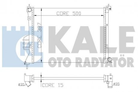 Радіатор охолодження i20 1.2/1.6 08- KALE 358600