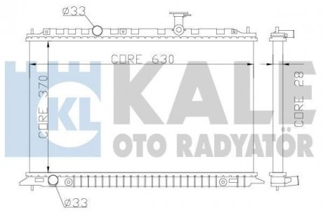 Радіатор охолодження Rio II 1.4/1.6 05- KALE 359100 (фото 1)