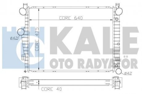 Радіатор охолодження S-Class W220 4.3/5.0 98- KALE 360700