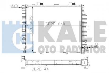 Радіатор охолодження W210 3.0D/TD 95- KALE 361500