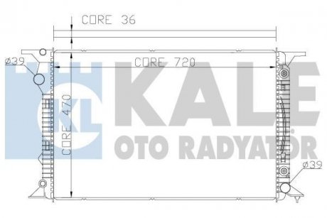 Радіатор охолодження Audi A4/5,Q5 2.7TDI/3.0 KALE 367700
