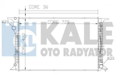 Радіатор охолодження Audi A4/5,Q5 2.7TDI/3.0 KALE 367700