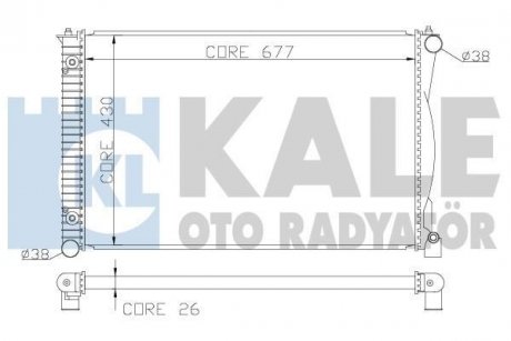 Радіатор охолодження Audi A6 2.7/3.0TDI 04- KALE 367800