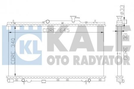 Радіатор охолодження Accent II 1.3/1.5 00- KALE 369000 (фото 1)