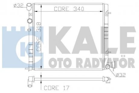 Радіатор охолодження Accent II 1.3/1.5 00- KALE 372500