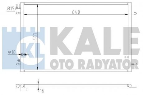 Радіатор кондиціонера Audi A6 04- KALE 375300