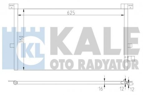 Радіатор кондиціонера Mondeo III 02- KALE 378700