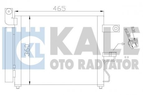 Радіатор кондиціонера Accent II 00- KALE 379100 (фото 1)