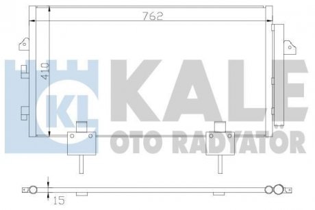 Радіатор кондиціонера Rav 4 II 00- KALE 383400