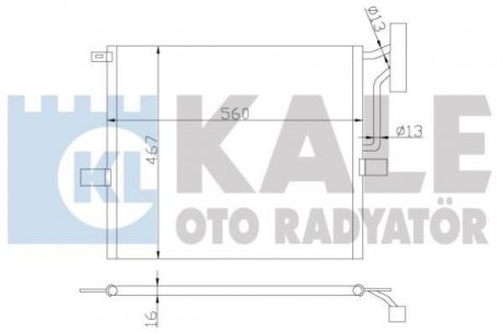 Радіатор кондиціонера X3 E83 03- KALE 384800