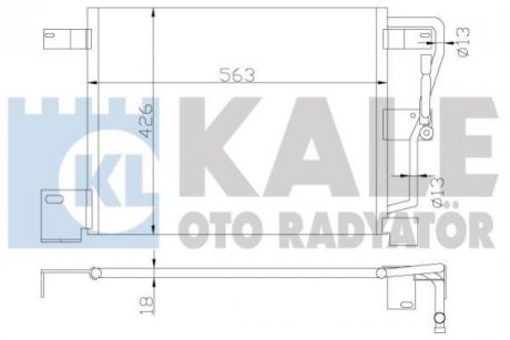 Радіатор кондиціонера Grand Cherokee 4.0/5.9 91- KALE 385900 (фото 1)