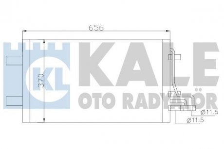 Радіатор кондиціонера C-Max, Focus II KALE 386100