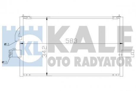 Радіатор кондиціонера Accent I 94- KALE 386400