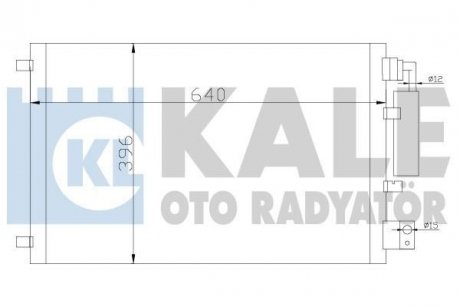 Радіатор кондиціонера Qashqai 1.6/2.0 07- KALE 388600