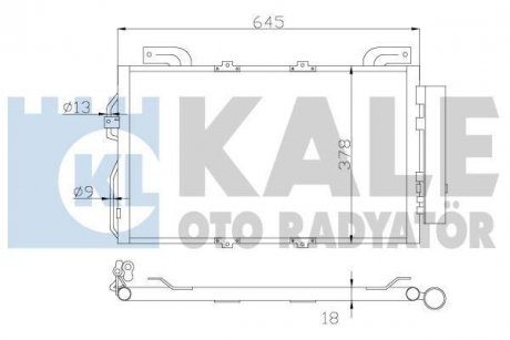 Радіатор кондиціонера W203 KALE 392900