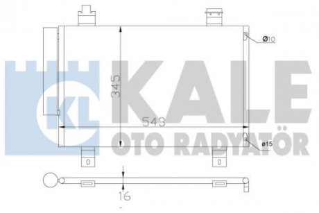 Радіатор кондиціонера Swift III,IV 05- KALE 394000