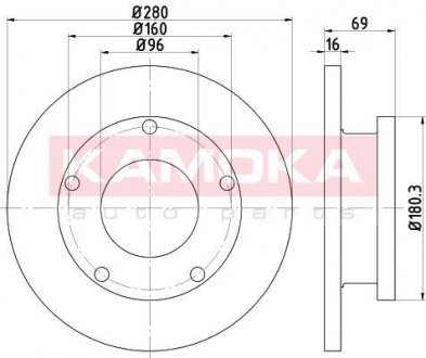 Тормозные диски KAMOKA 103202