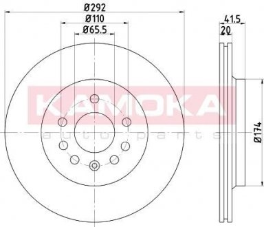 Диск тормозной VECTRA C 02-, FIAT CROMA 05- TYŁ Тормозной диск KAMOKA 103213