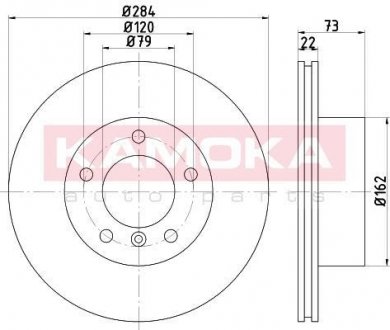 Диск тормозной PRZÓD BMW 1 (E81/E87/F20) 03- KAMOKA 103231