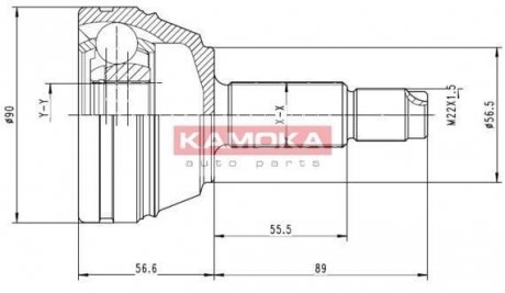 Шарнірний набір, привідний вал KAMOKA 6710