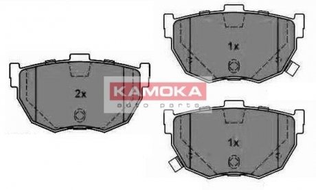 Тормозные колодки, дисковый тормоз (набор) KAMOKA JQ1011276 (фото 1)
