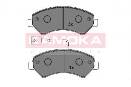 Тормозные колодки, дисковый тормоз (набор) KAMOKA JQ101150