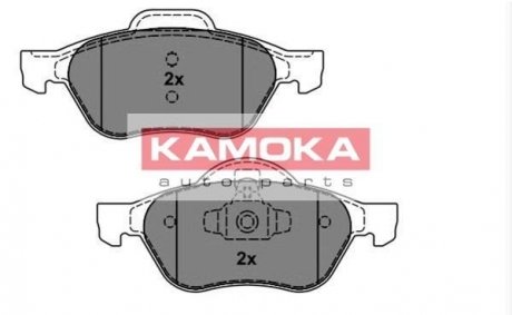 Тормозные колодки, дисковый тормоз (набор) KAMOKA JQ101162 (фото 1)