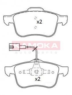 Гальмiвнi колодки дисковi ALFA ROMEO 159 05-11 KAMOKA JQ101212 (фото 1)