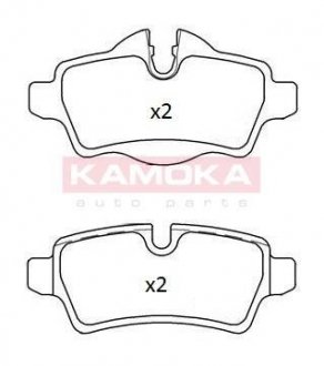 Комплект тормозных колодок задн. KAMOKA JQ101227