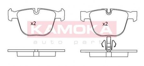 Гальмiвнi колодки дисковi BMW 5 GT 09-/7 08-> KAMOKA JQ101238