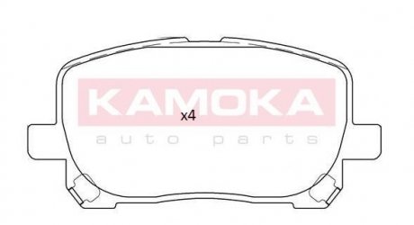 Гальмiвнi колодки дисковi TOYOTA AVENSIS VERSO 01-09 KAMOKA JQ101256 (фото 1)