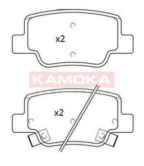 Гальмiвнi колодки дисковi TOYOTA VERSO 09- KAMOKA JQ101269 (фото 1)