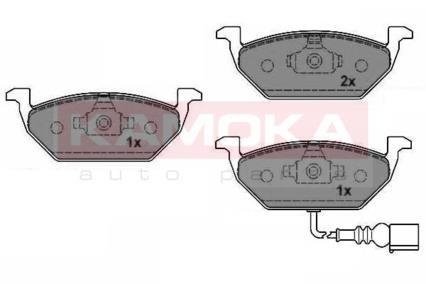 Тормозные колодки, дисковый тормоз (набор) KAMOKA JQ1012796