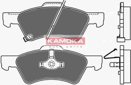 Тормозные колодки, дисковый тормоз (набор) KAMOKA JQ1013020