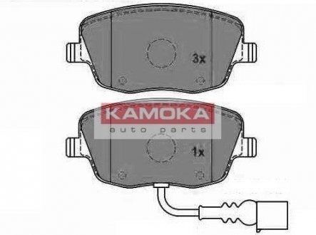 Тормозные колодки, дисковые.) KAMOKA JQ1013324