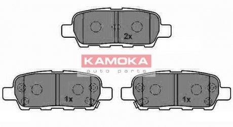 Гальмівні колодки, дискове гальмо (набір) KAMOKA JQ1013386