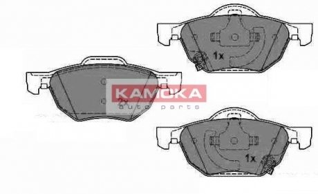 Тормозные колодки, дисковый тормоз (набор) KAMOKA JQ1013408