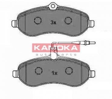 Тормозные колодки, дисковый тормоз (набор) KAMOKA JQ1013542 (фото 1)