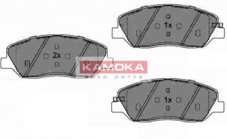Тормозные колодки, дисковый тормоз (набор) KAMOKA JQ1018222