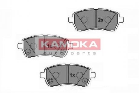 Тормозные колодки, дисковый тормоз (набор) KAMOKA JQ1018454