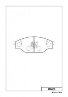 Тормозные колодки KASHIYAMA D2069