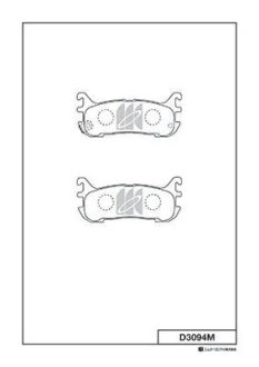 Гальмівні колодки, дискове гальмо (набір) MK KASHIYAMA D3094M